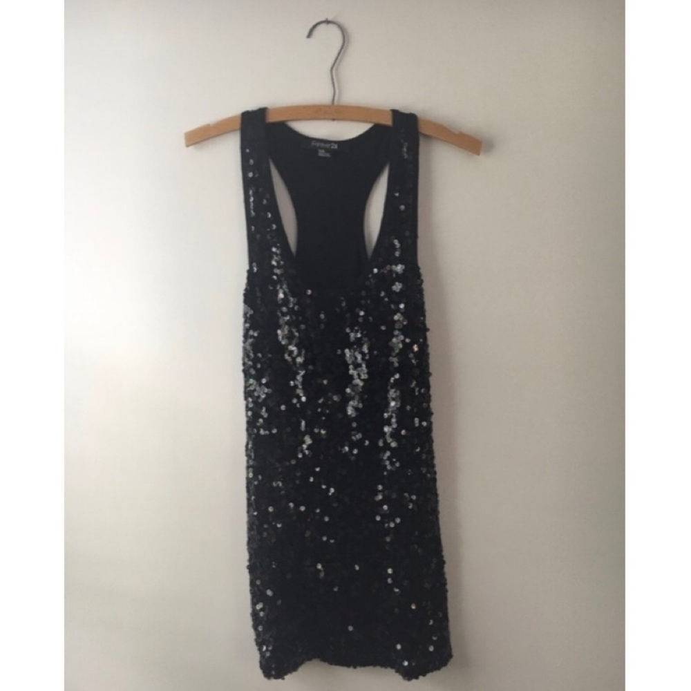 Black Sequin Dress